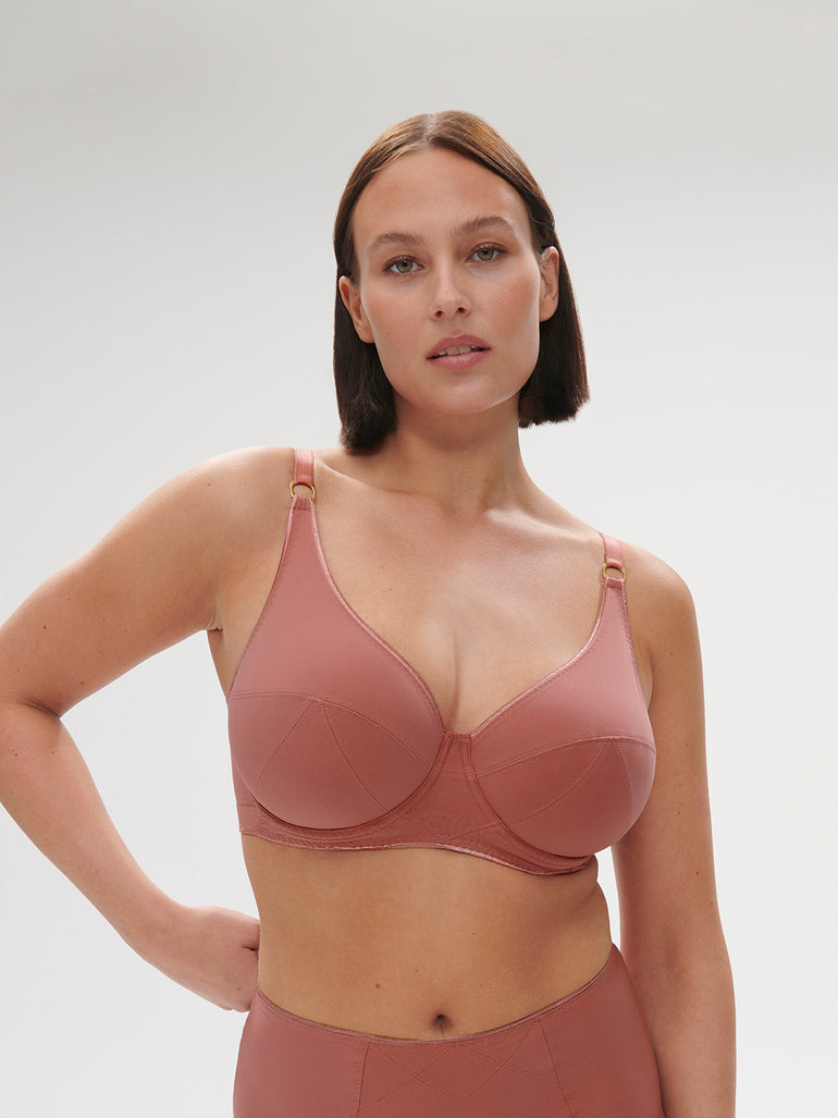 Artifice Underwire Plunge Bra Lychee Simone Perele