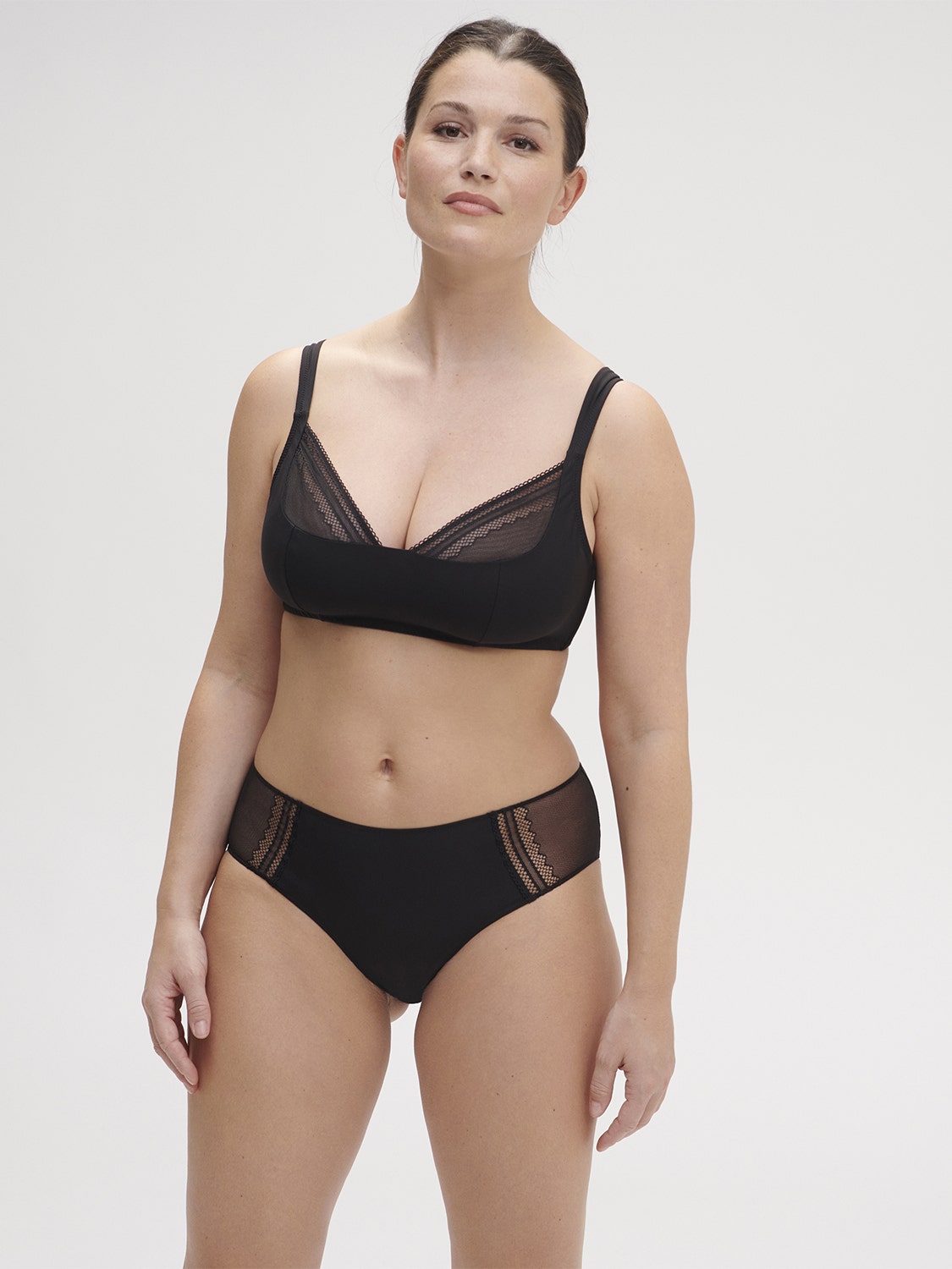 B70☆Simone Perele　シモーヌ ペレール　Limaフランスブラ　黒 Simone Pérèle | Karma Triangle 3D Demi - Black