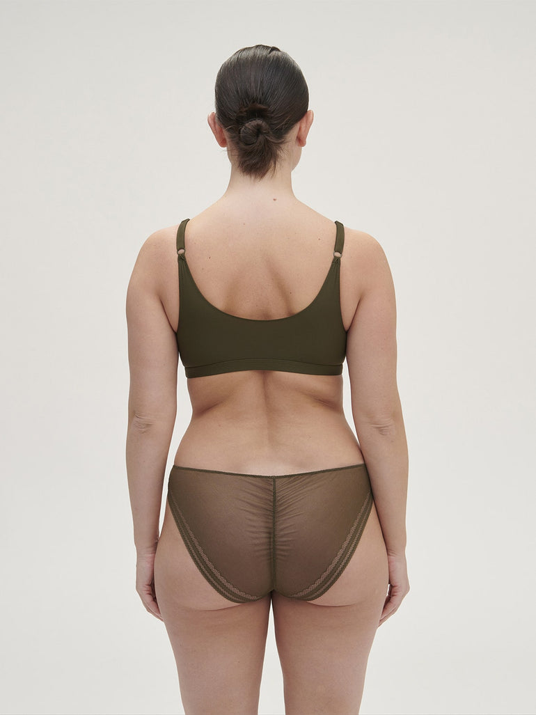 Olympe Bikini Panty Adventure Green Simone Perele