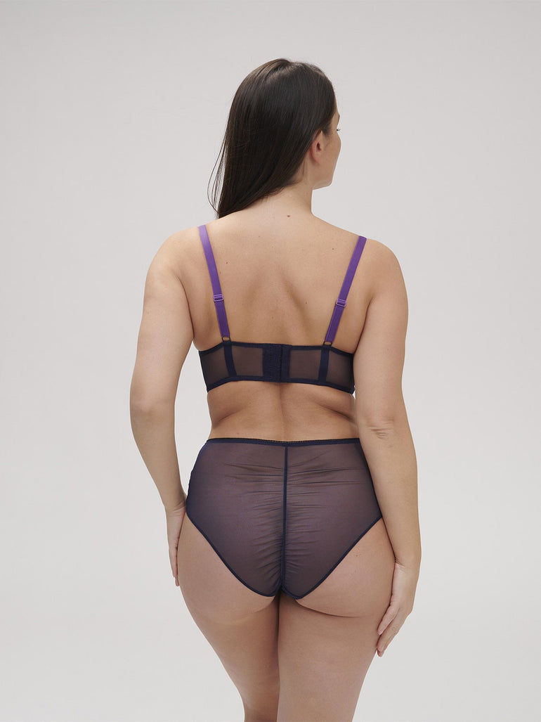 Adele Retro Brief Panty Midnight Simone Perele