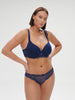 Canopée 3D Plunge Bra Midnight Blue Simone Perele