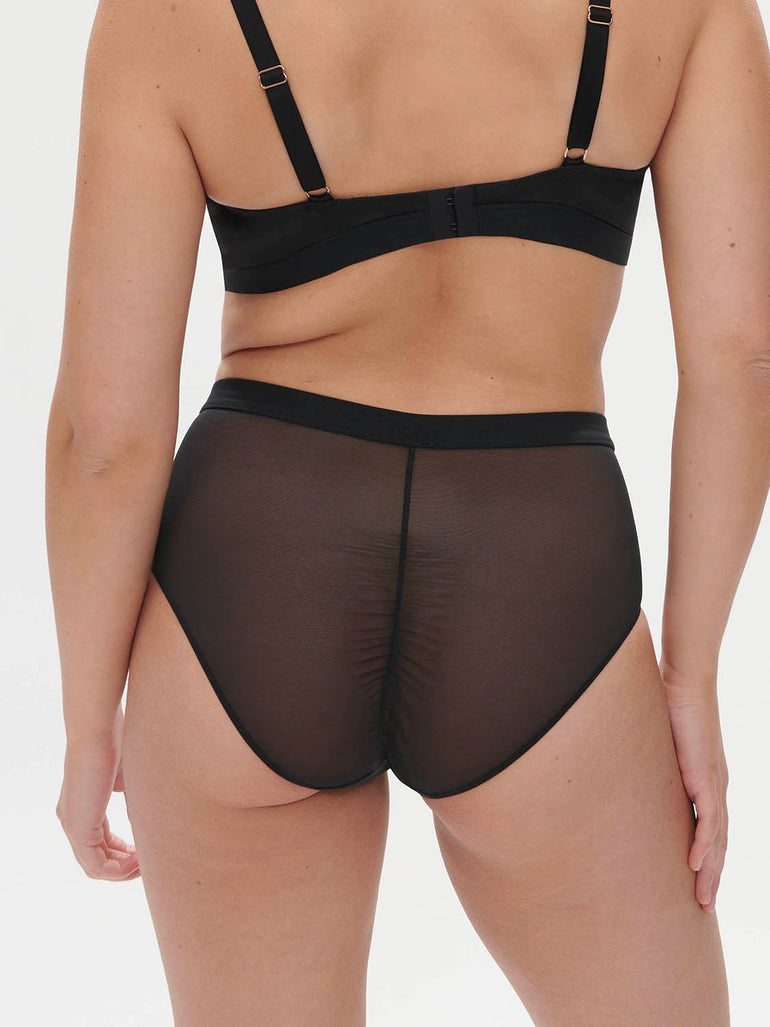 Mystic Retro Brief Panty Black Simone Perele