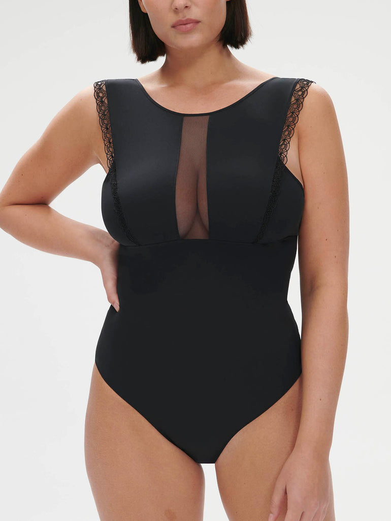 Rose Bodysuit Black Simone Perele