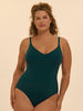 Paloma Wireless Padded One-Piece - Emerald