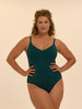 Paloma Wireless Padded One-Piece - Emerald
