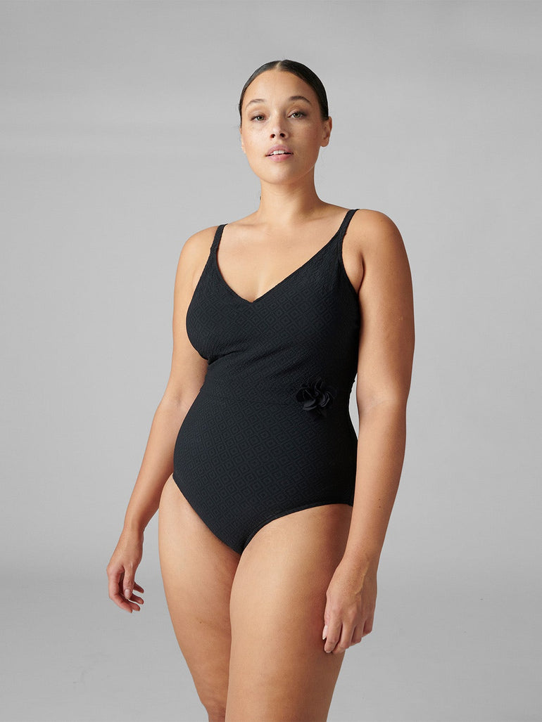 Dune Wireless Padded One Piece Swim Black Simone Perele