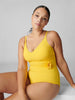 Dune Wireless Padded One Piece Swim Mimosa Yellow Simone Perele