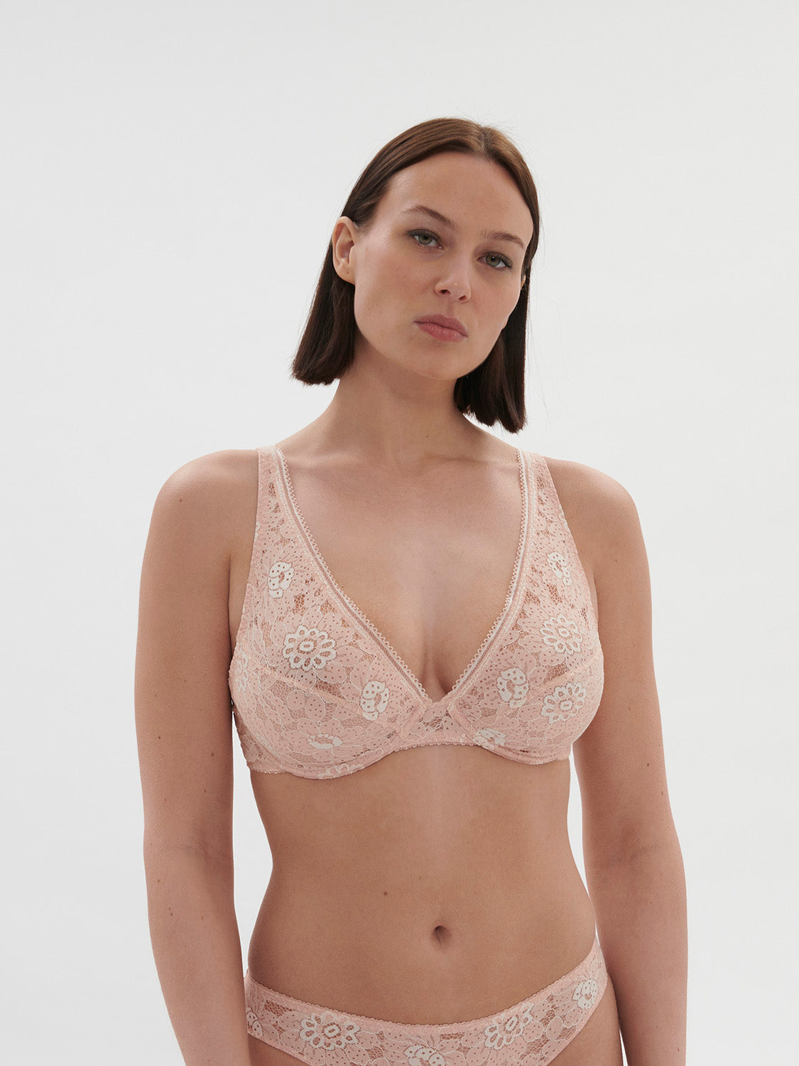 Festive Underwire Triangle Bra Ballet Pink Simone Perele