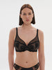 Intrigue Full Coverage Plunge Bra Black Simone Perele