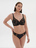 Intrigue Full Coverage Plunge Bra Black Simone Perele