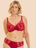 Intrigue Full Coverage Plunge - Opera Red