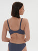 Intrigue Full Coverage Plunge Bra Cinder Blue Simone Perele