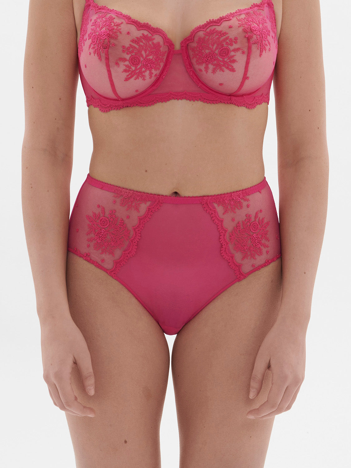 Intrigue Retro Brief Panty Disco Pink Simone Perele