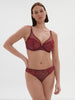 Scenario Full Coverage Plunge Spinel Red Simone Perele