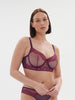 Celeste Sheer Demi Bra Euphoria Purple Simone Perele