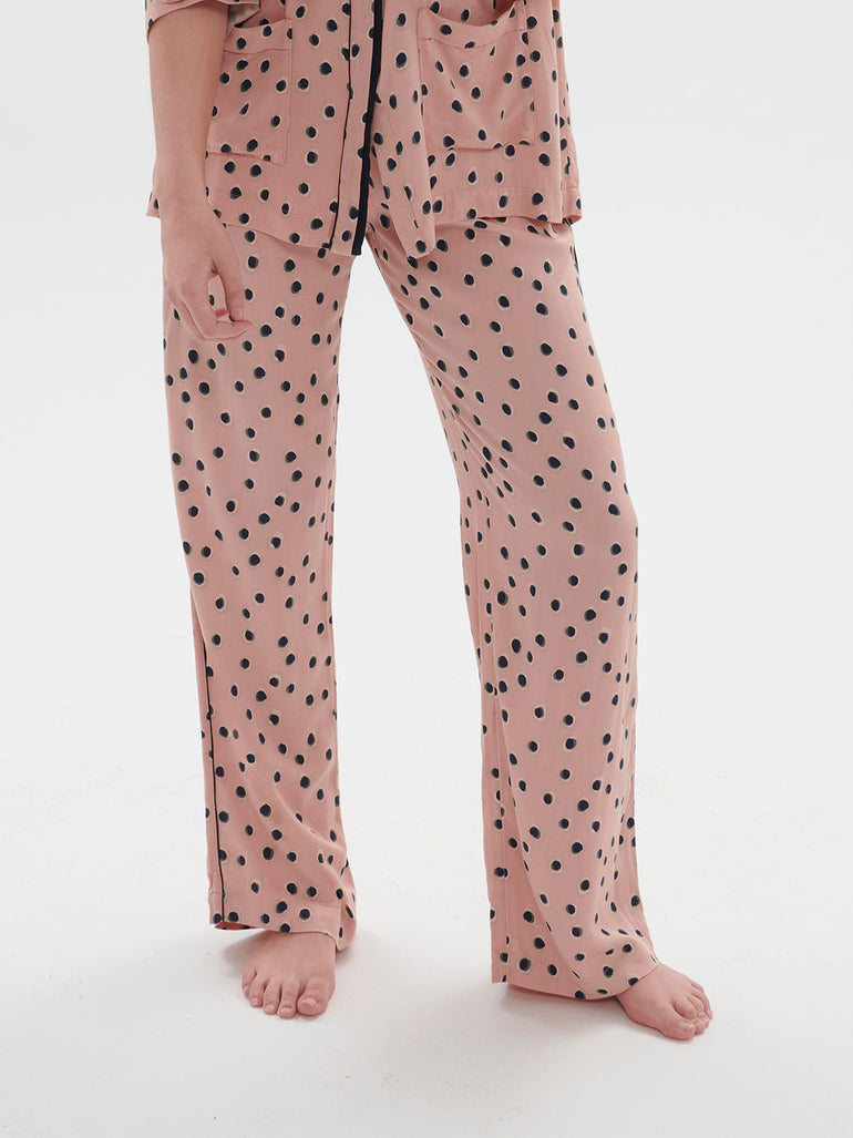 Shadow Night Pant Incense Pink Print Simone Perele