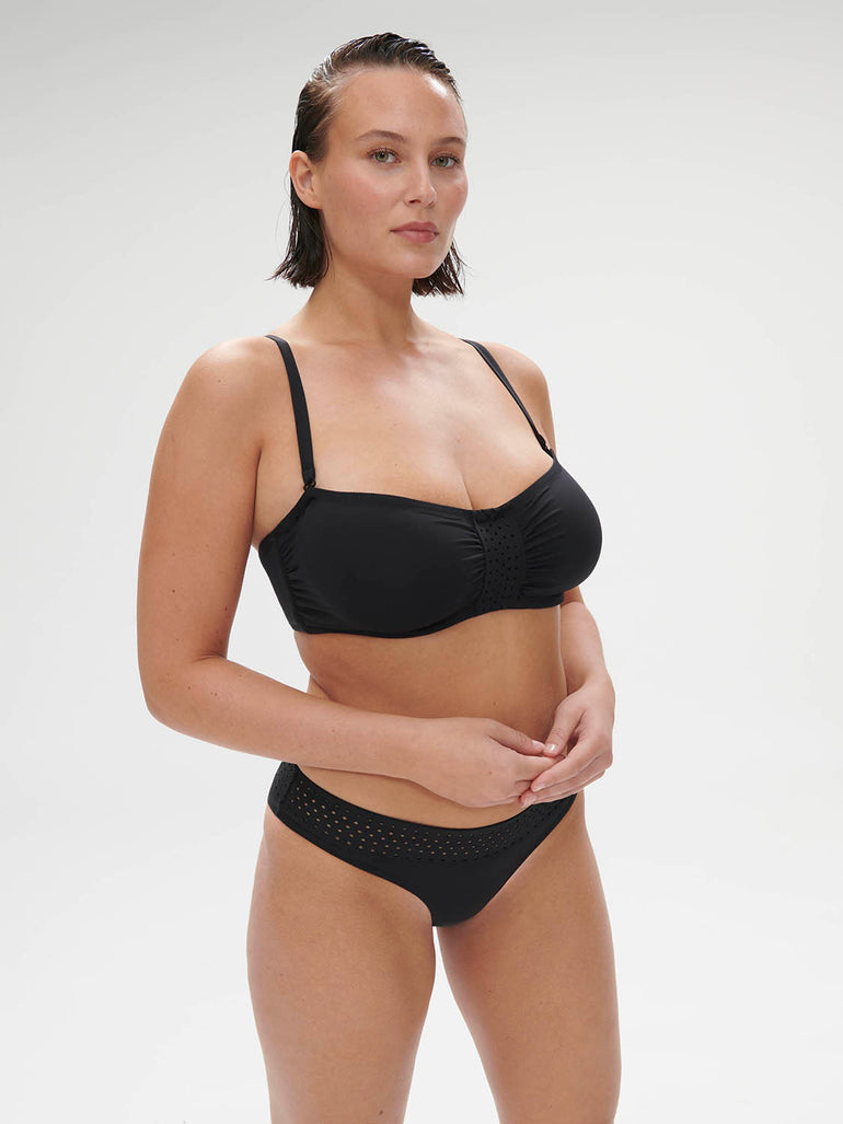 Hoya Underwire Bandeau Swim Black Simone Perele