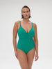 Palmeraie Wireless Padded One Piece Swim Waterfall Green Simone Perele