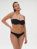 Palmeraie Underwire Bandeau Swim Black Simone Perele