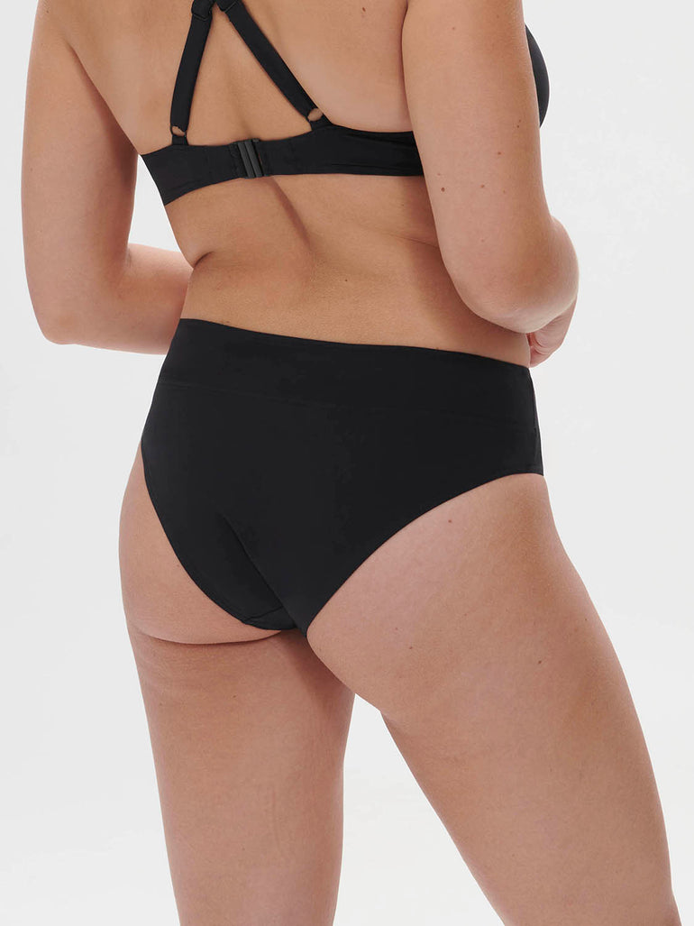 Palmeraie Retro Brief Swim Black Simone Perele