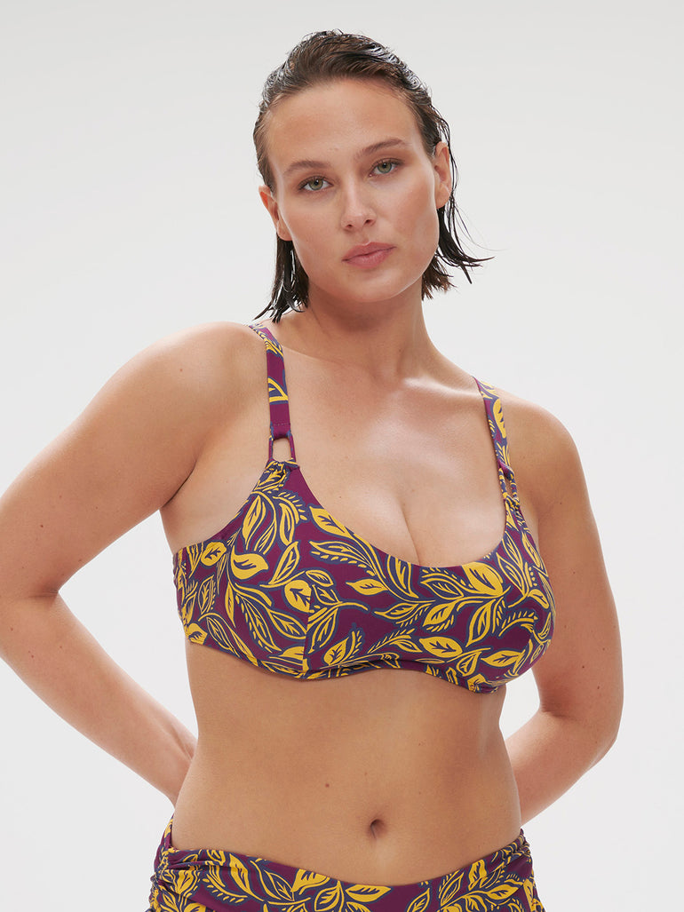 Melia Underwire Scoop Swim Agadir Purple Simone Perele