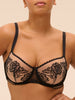 Romance Sheer Demi Bra Black Simone Perele