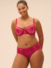 Romance Sheer Demi - Cranberry