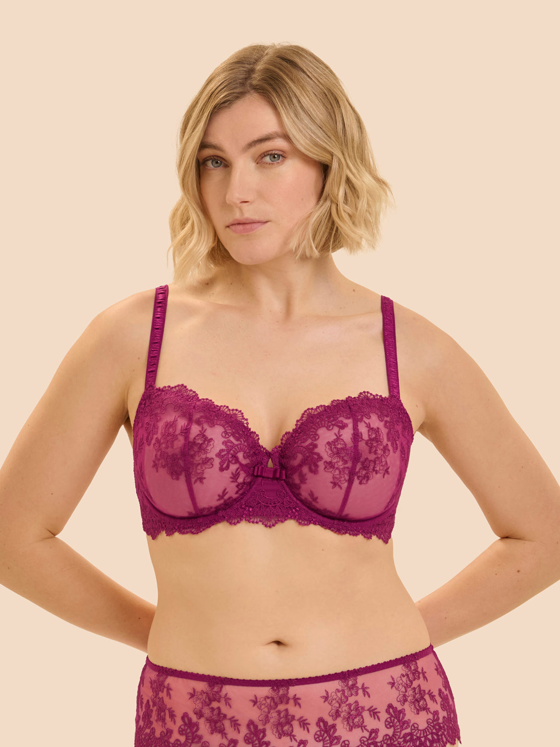 Passion Support Demi Bra Desire Pink Simone Perele