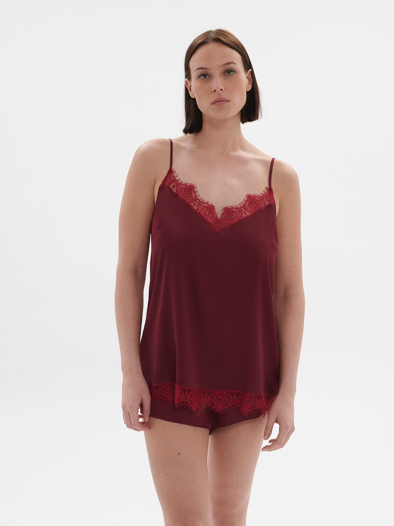 Satin Secrets Short Spinel Red Simone Perele