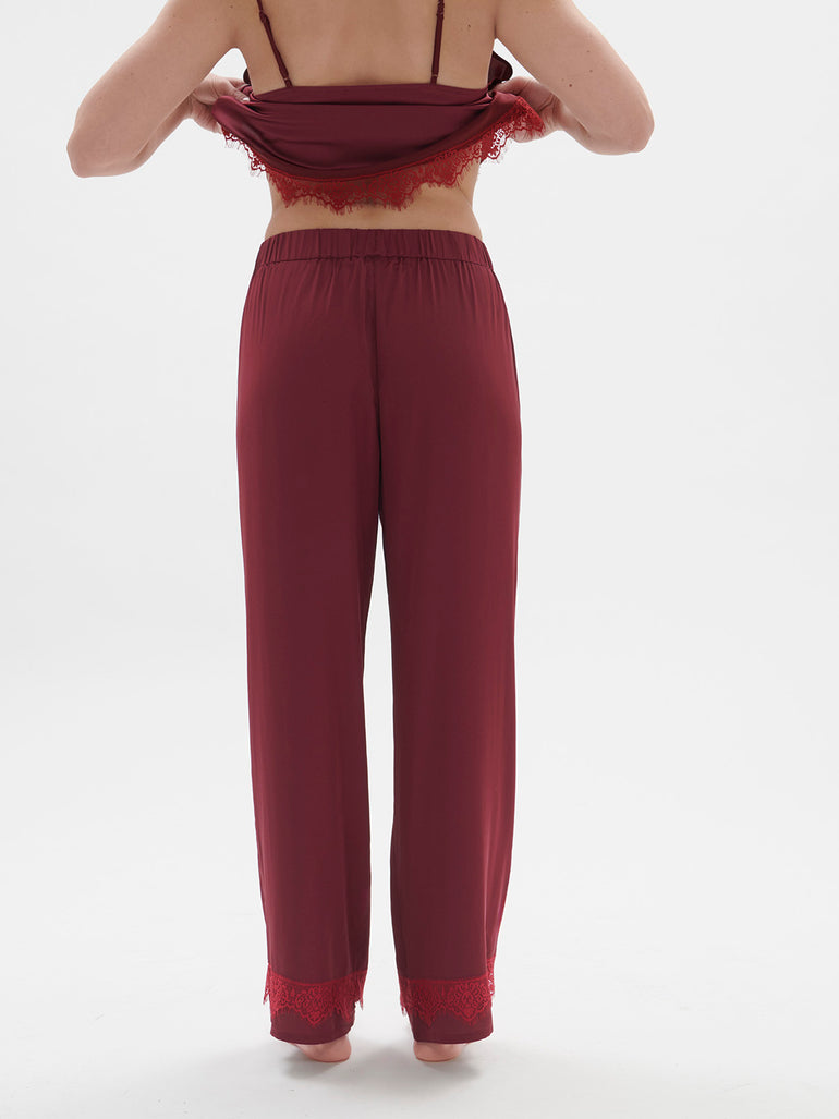 Satin Secrets Pant Spinel Red Simone Perele