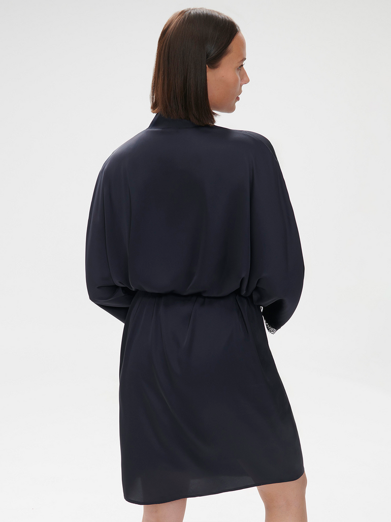satin dress kimono Viscose satin kimono dress