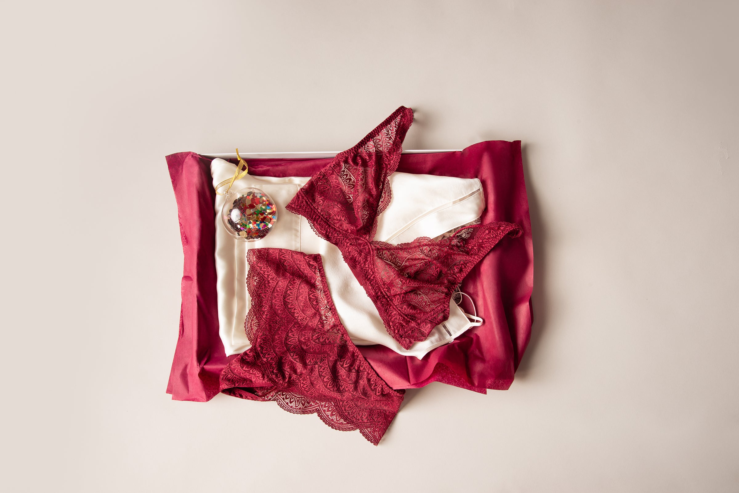 Karma Spinel Red Bra & Panty Set