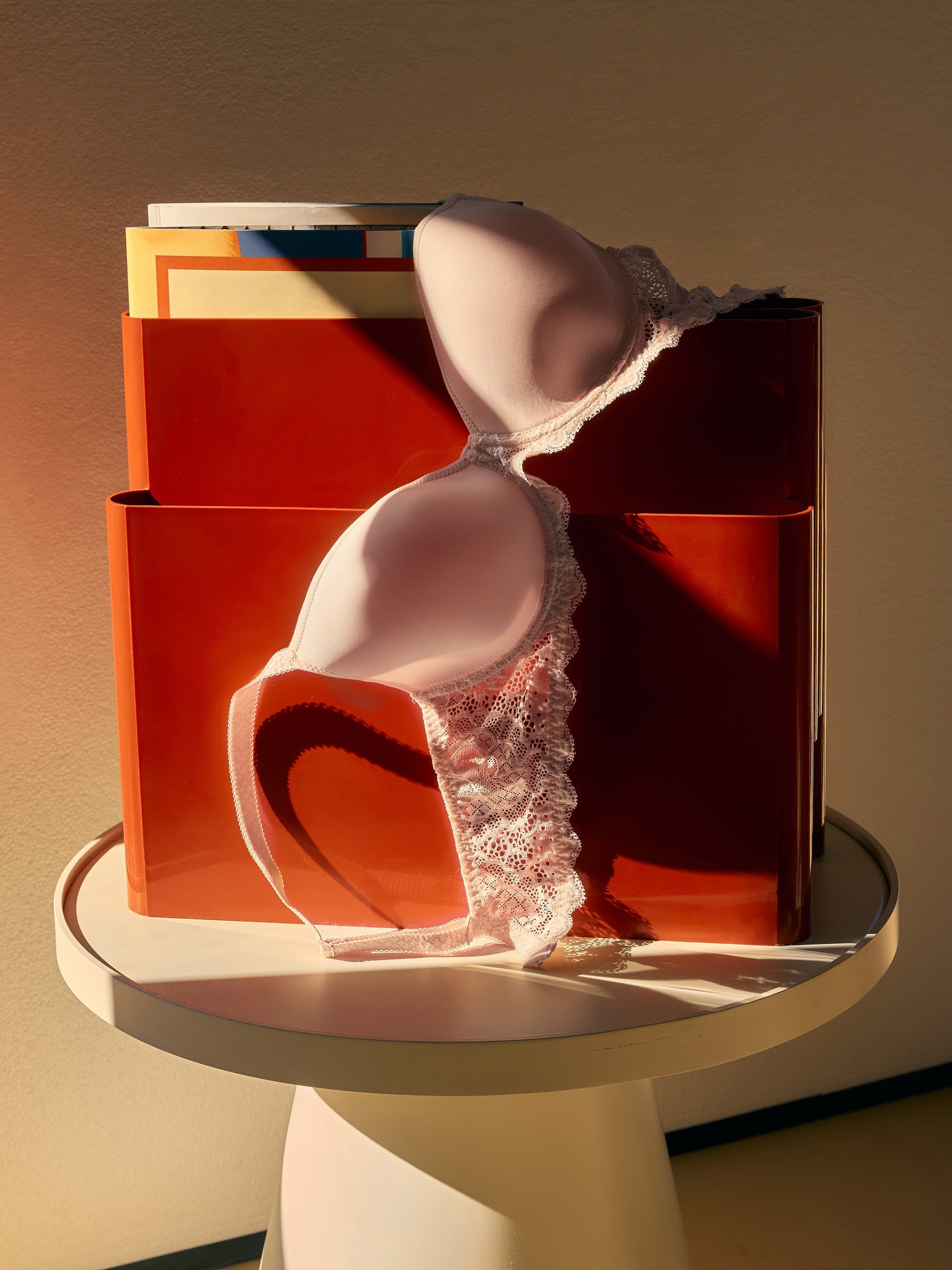 Caresse 3D Plunge Bra Blush Simone perele