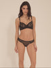 Precieuse Sheer Demi Bra Black Simone Perele