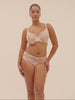 Allure Full Coverage Plunge Bra Chic Beige Simone Perele